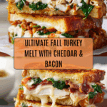 Turkey Melt with Cheddar, Spinach, and Bacon Recipe