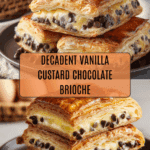 Chocolate Chip Vanilla Custard Brioches (Pains Suisses) Recipe