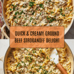 30-Minute Ground Beef Stroganoff Recipe