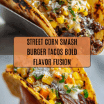 Street Corn Smash Burger Tacos Recipe