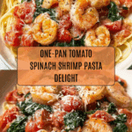 Tomato Spinach Shrimp Pasta Recipe