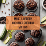 Healthy & Moist Chocolate Zucchini Muffins Recipe