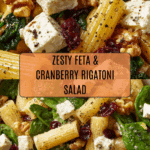 Feta & Cranberry Rigatoni Salad with Lemon Vinaigrette Recipe