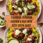 Peruvian Chicken and Rice with Green Sauce Recipe