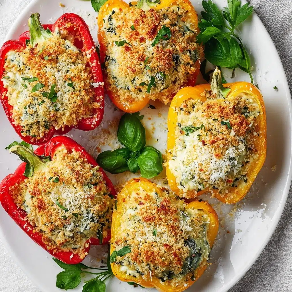 Herby Ricotta Stuffed Peppers Recipe