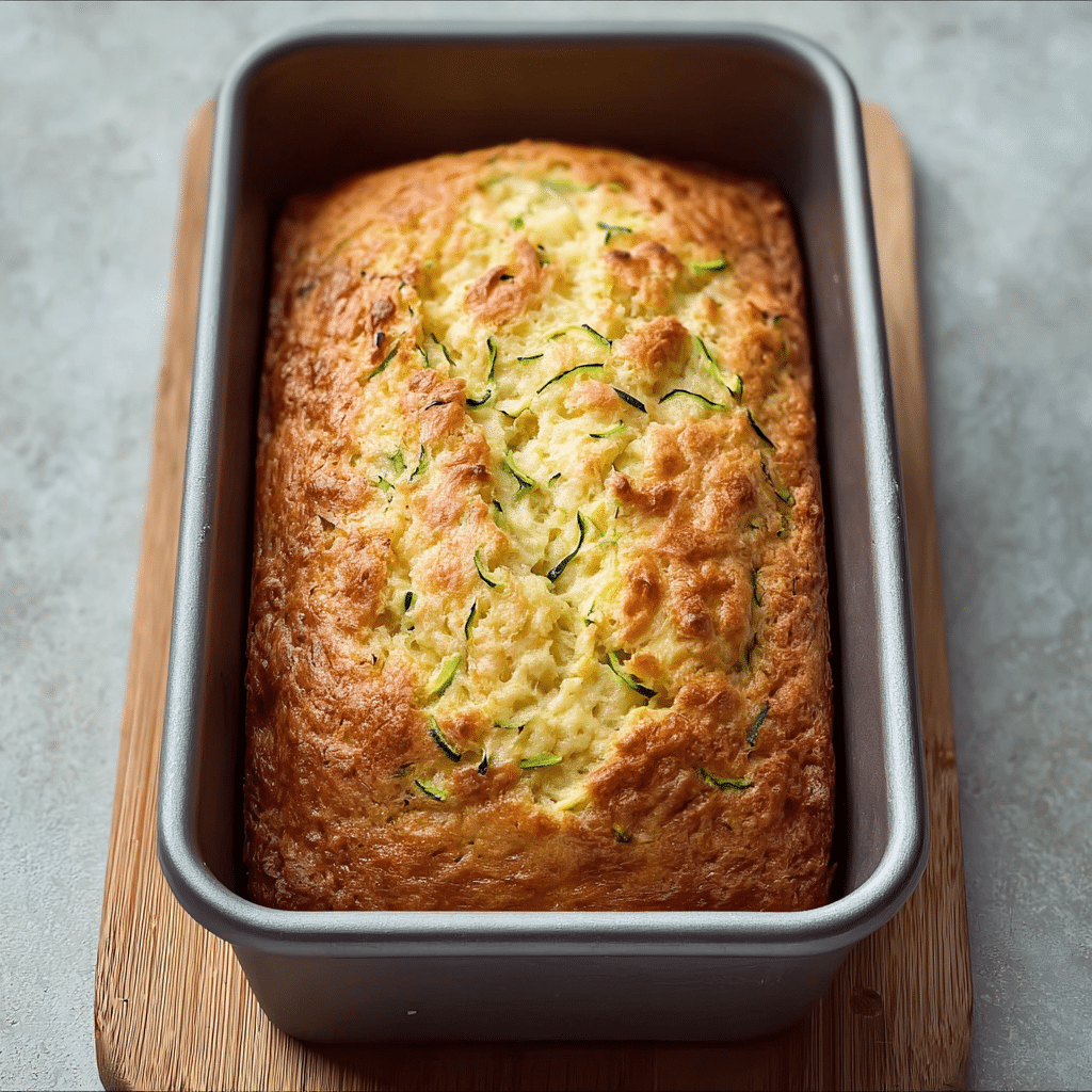 Green Onion Zucchini Cheddar Quick Bread Recipe - Recipe Image