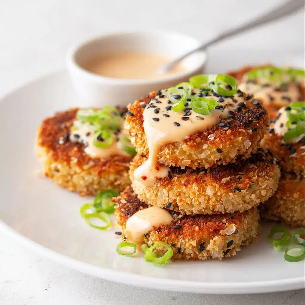 Asian-style Tuna Cakes with Spicy Mayo Recipe - Recipe Image