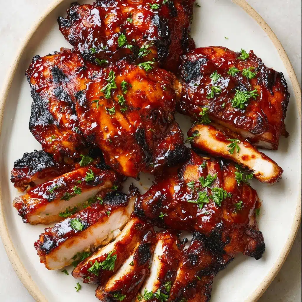 Caramelized BBQ Chicken Thighs in the Oven Recipe - Recipe Image