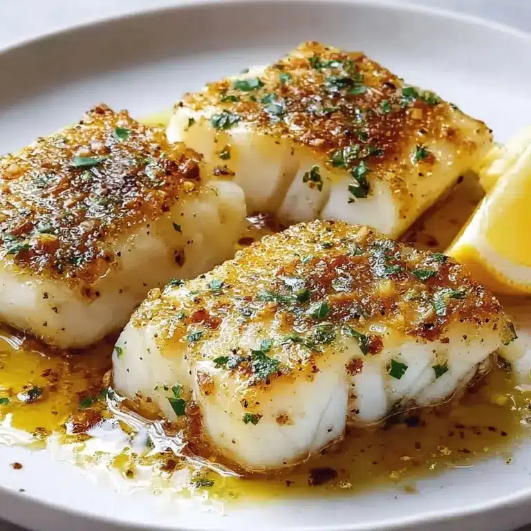 Garlic Butter Baked Cod Recipe