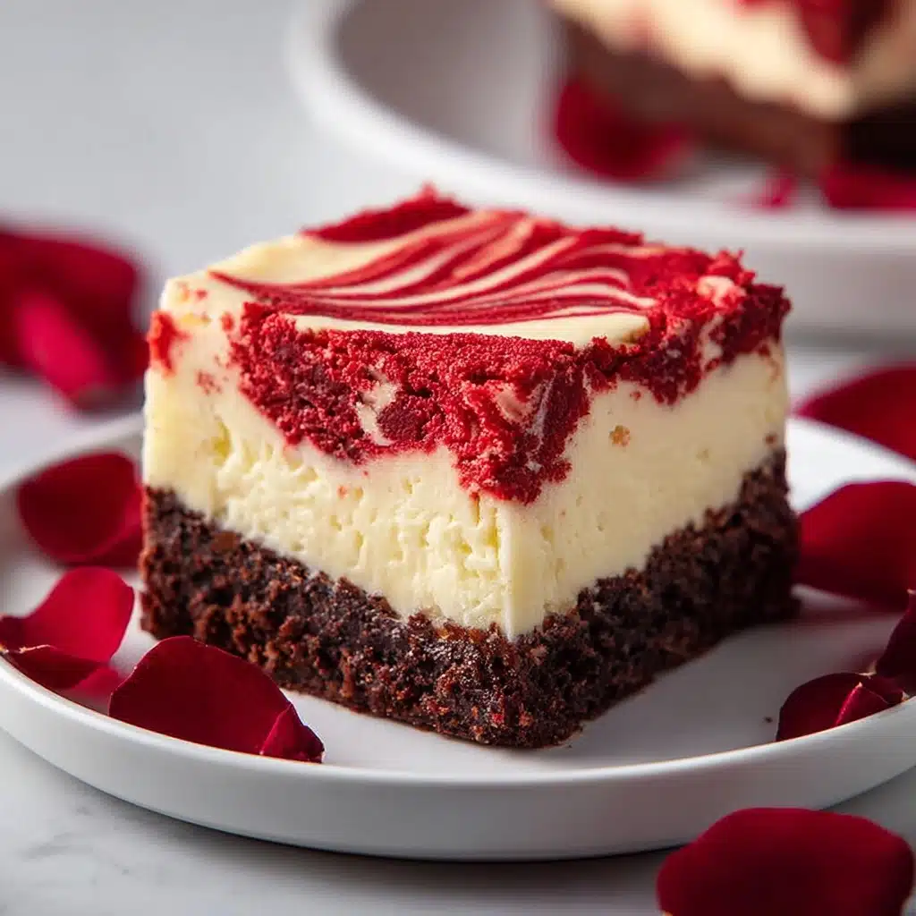 Red Velvet Cheesecake Brownies Recipe - Recipe Image
