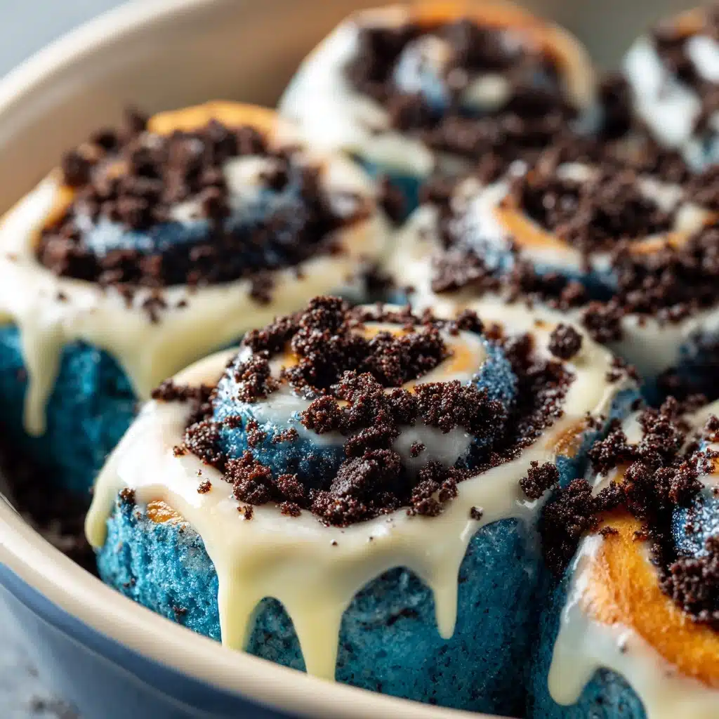 Cookie Monster Cinnamon Rolls Recipe