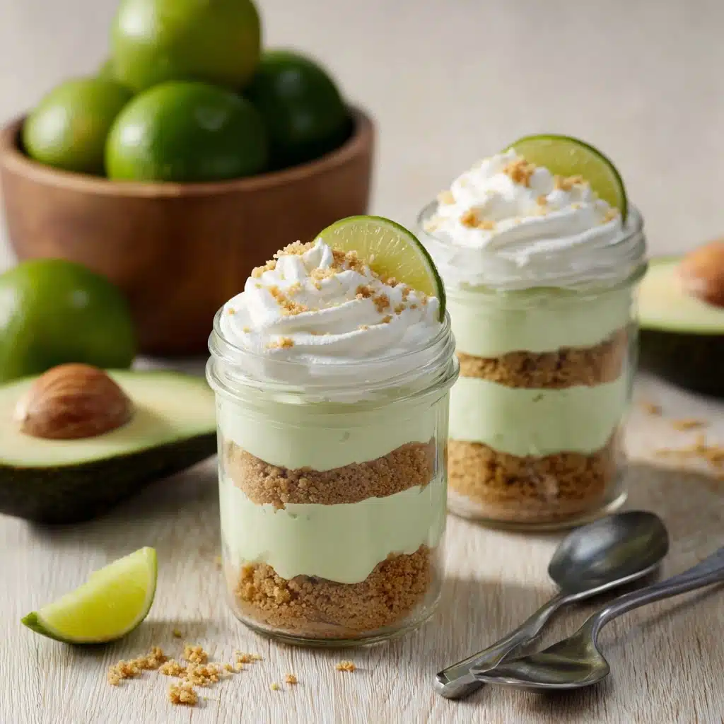 Avocado Key Lime Pudding in Jars Recipe - Recipe Image