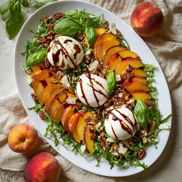 Peach and Burrata Salad – Fresh, Creamy Summer Favorite Recipe
