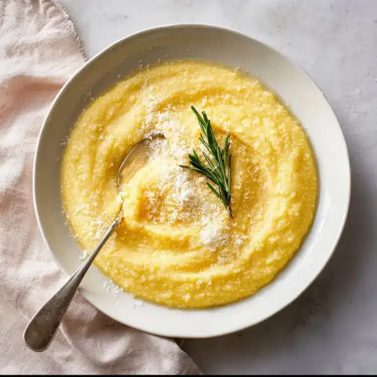 Creamy Polenta with Parmesan Cheese Recipe