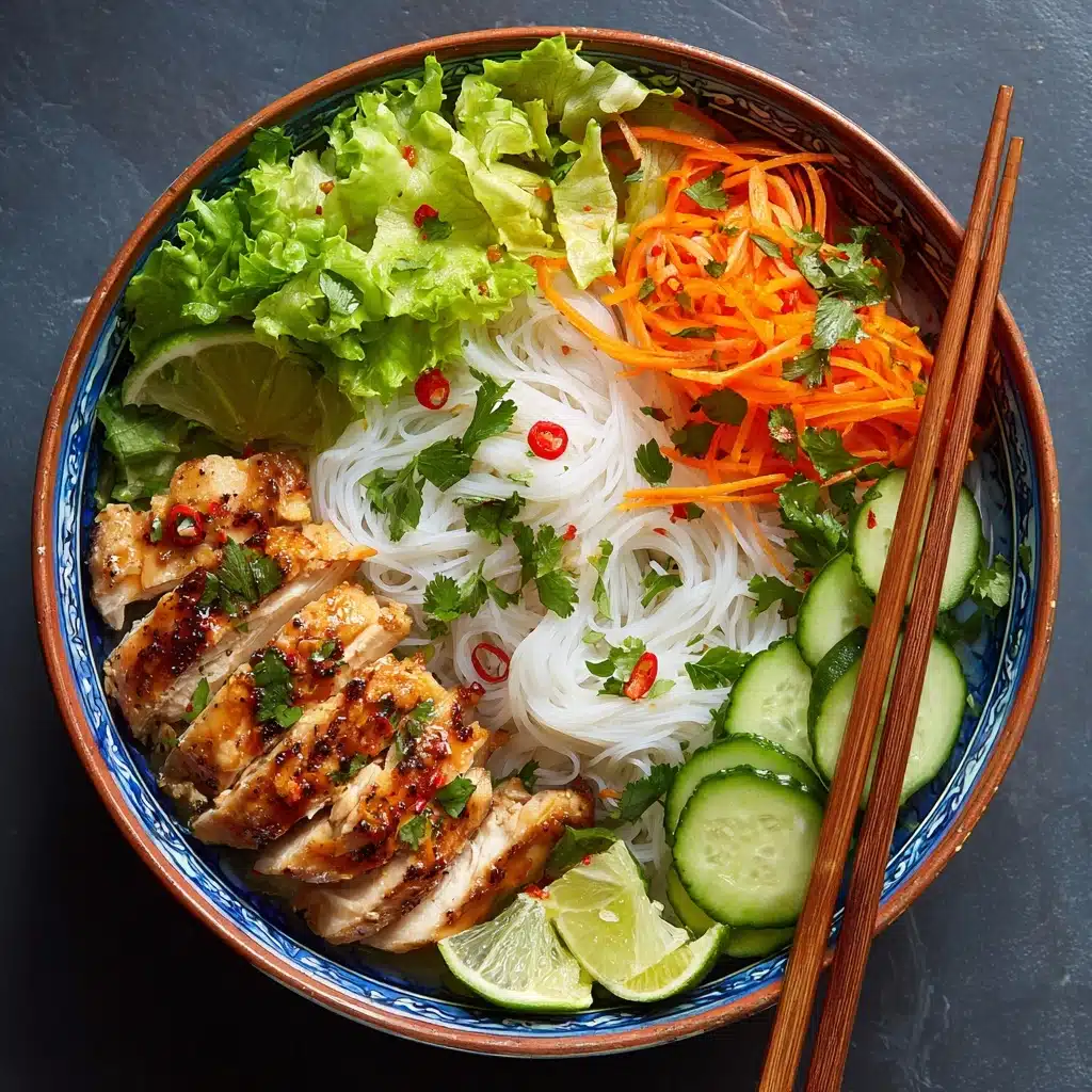 Vietnamese Noodles with Lemongrass Chicken Recipe - Recipe Image