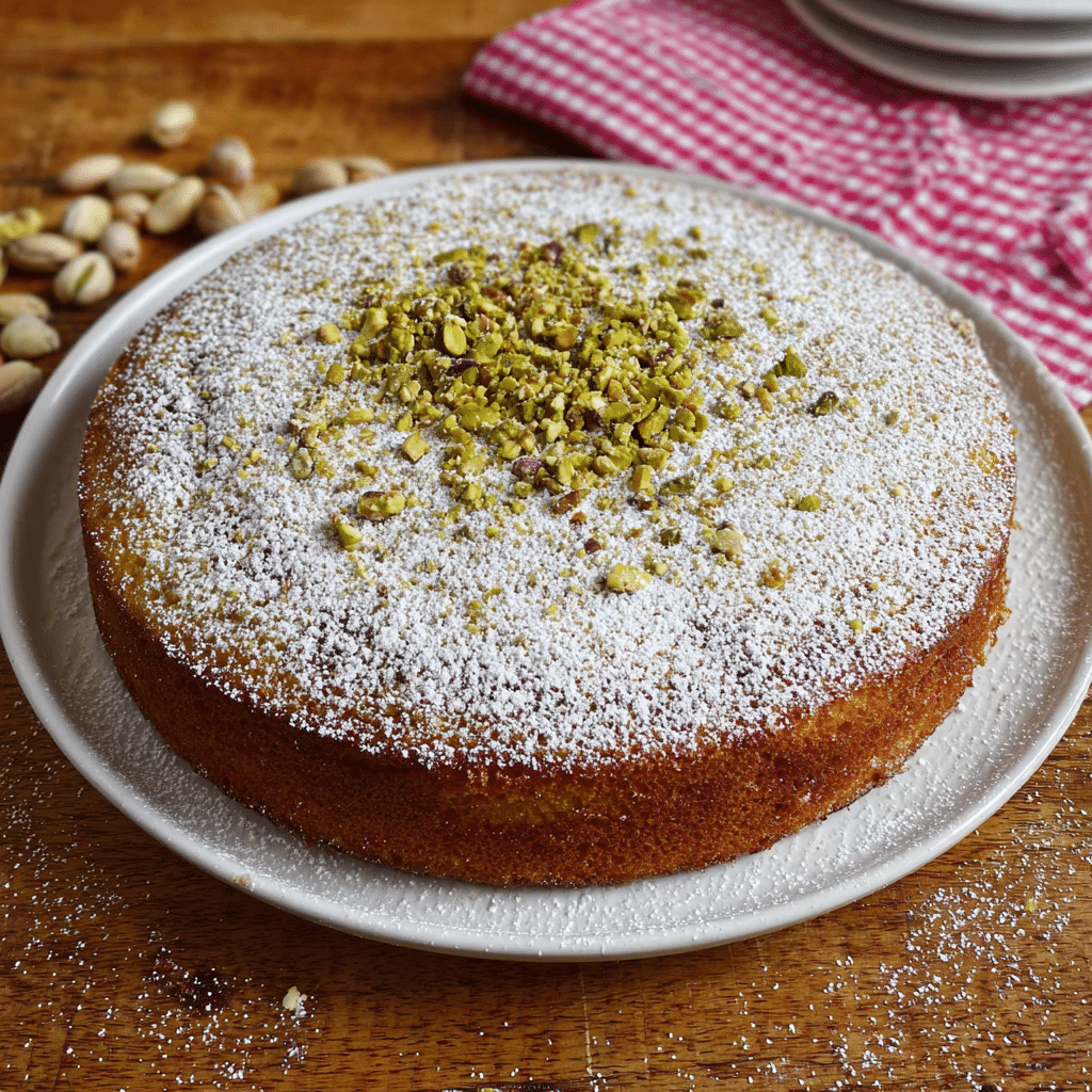 Pistachio Ricotta Cake Recipe - Recipe Image