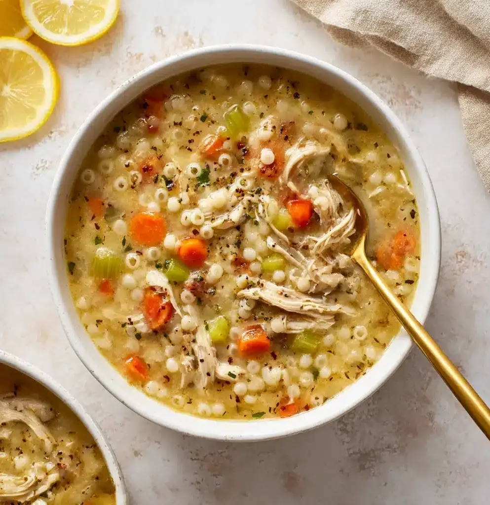 Creamy Couscous Chicken Soup Recipe