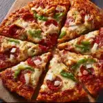 Low-Carb Chicken Crust Pizza with Cheese and Herbs Recipe