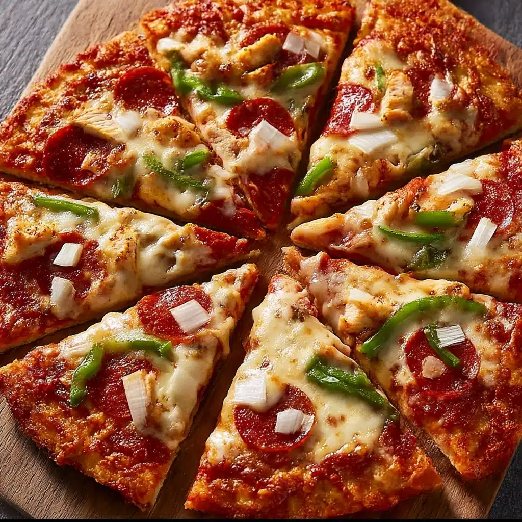Low-Carb Chicken Crust Pizza with Cheese and Herbs Recipe