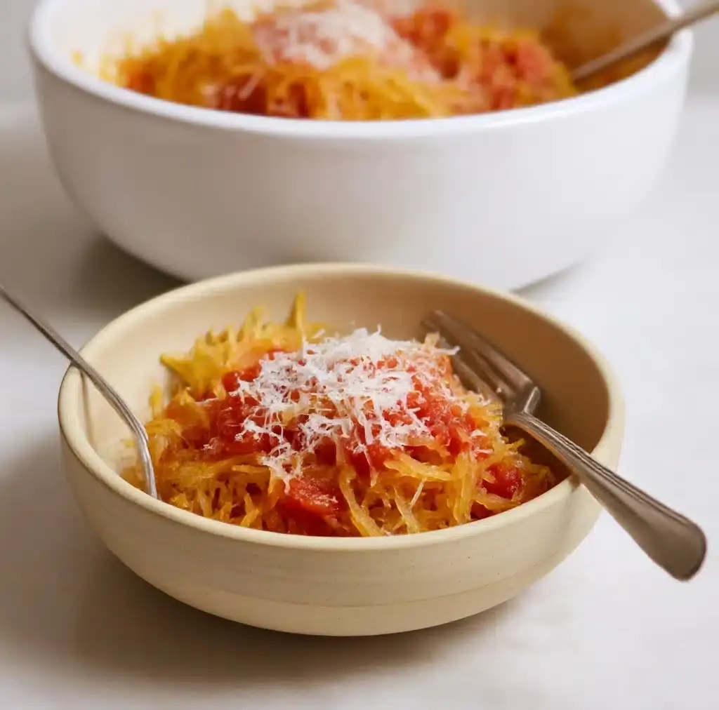 Spaghetti Squash with Late Summer Primavera Recipe