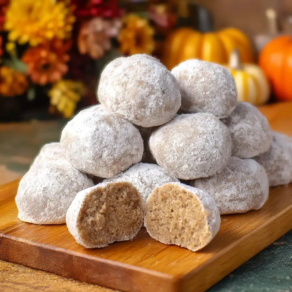 Easy Pumpkin Spice Snowball Cookies Recipe - Recipe Image