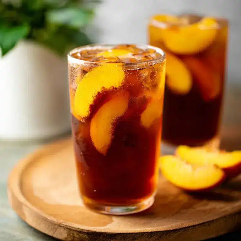 Easy Peach Iced Tea Recipe