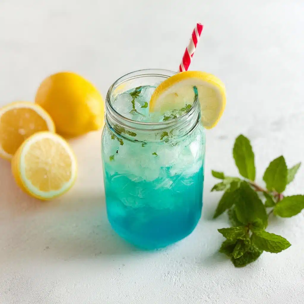 Sparkling Blue Raspberry Lemonade Recipe - Recipe Image