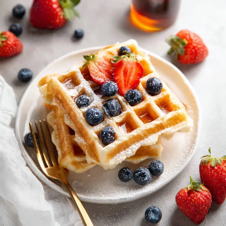 Cottage Cheese Waffles Recipe