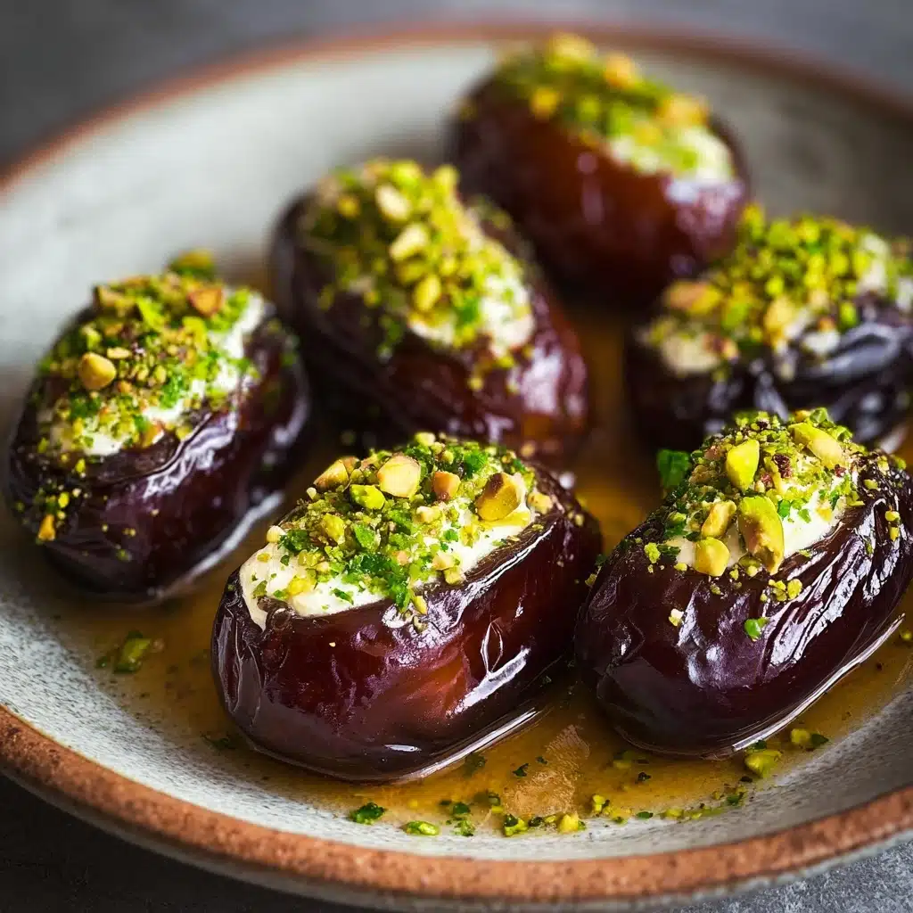 Honey Pistachio Ricotta Stuffed Dates Recipe - Recipe Image