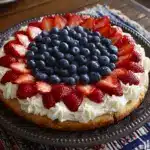 Patriotic Red, White and Blue Fruit Pizza Recipe