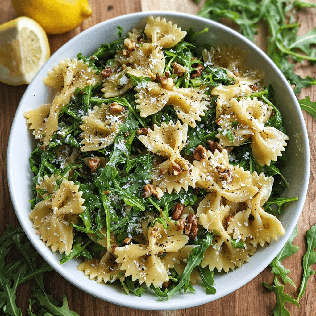 Lemon Arugula Pasta Salad Recipe - Recipe Image