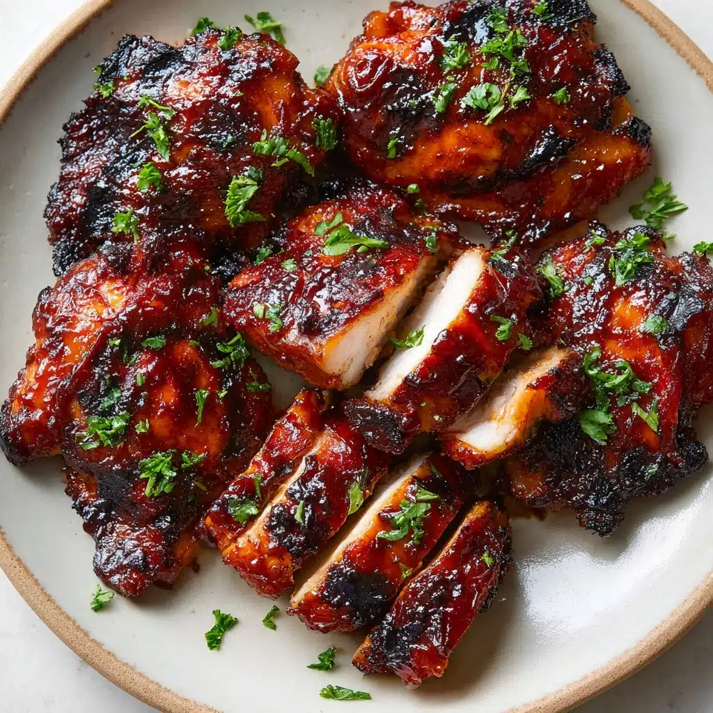 Caramelized BBQ Chicken Thighs in the Oven Recipe