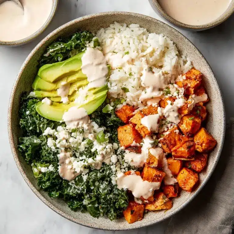 Roasted Chicken, Sweet Potato, and Kale Bowls Recipe