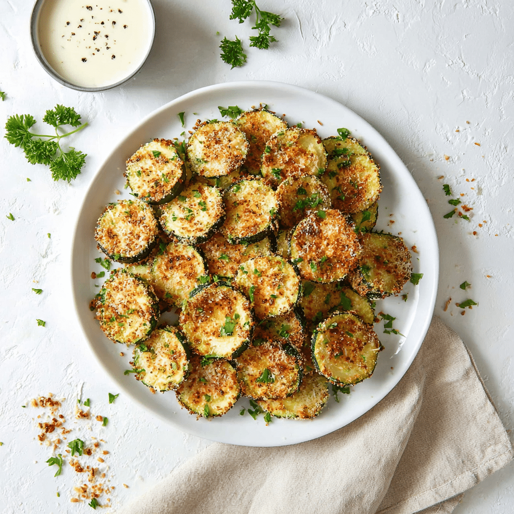 Crispy Baked Zucchini Chips Recipe - Recipe Image
