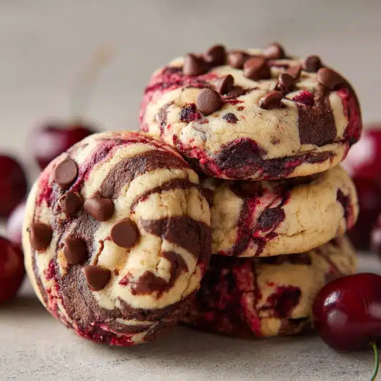 Cherry Chocolate Chip Cookies with Mocha Chips Recipe