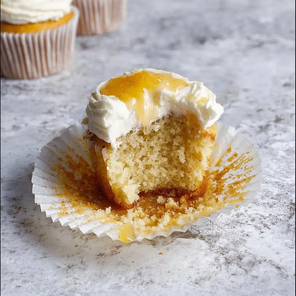 Mango Cupcakes with Vanilla Mango Buttercream Recipe - Recipe Image