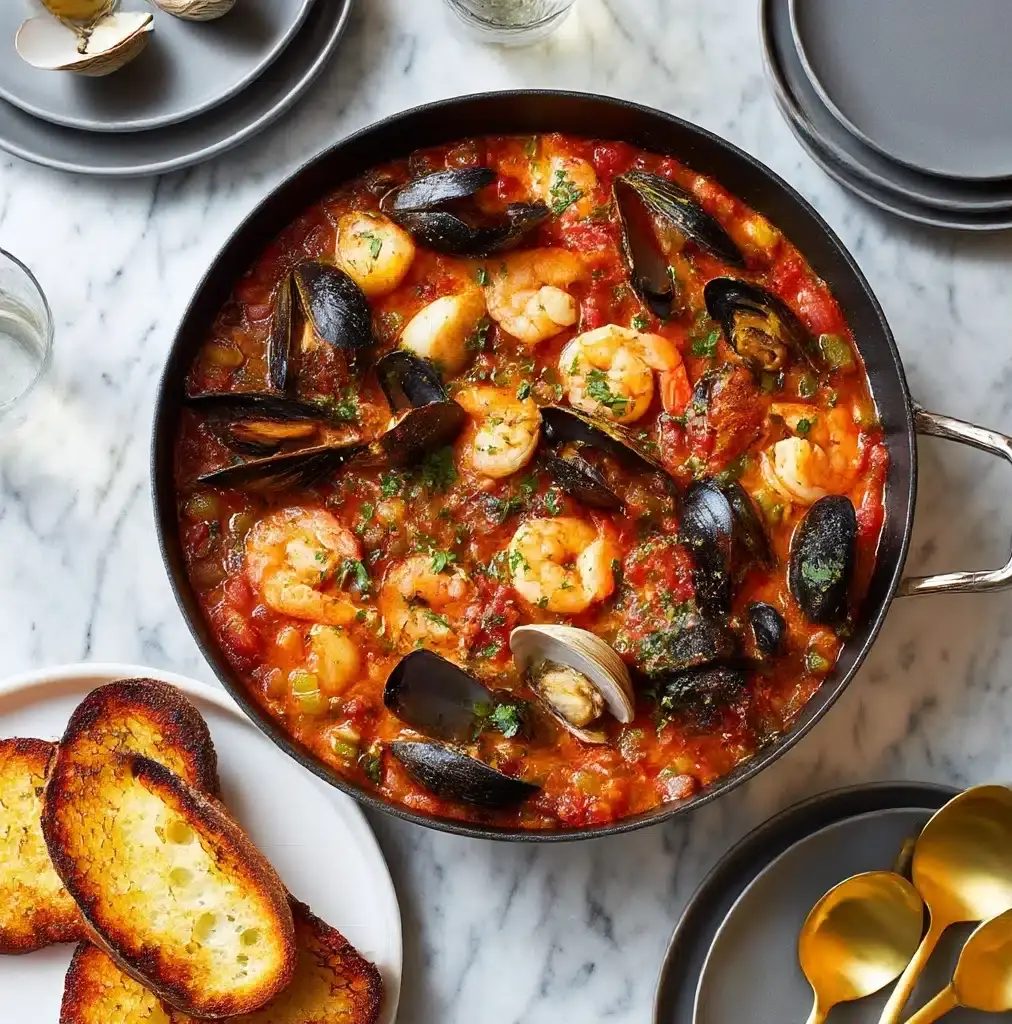 Easy Cioppino (Seafood Stew) Recipe