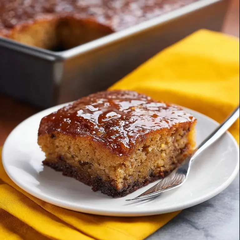 Vintage Prune Cake with Glaze Recipe