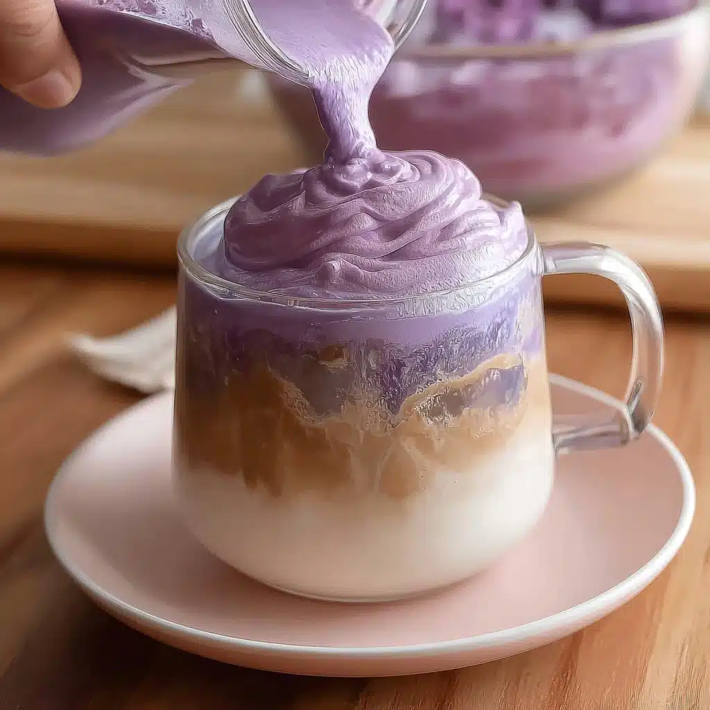 Ube Latte with Ube Cold Foam Recipe - Recipe Image