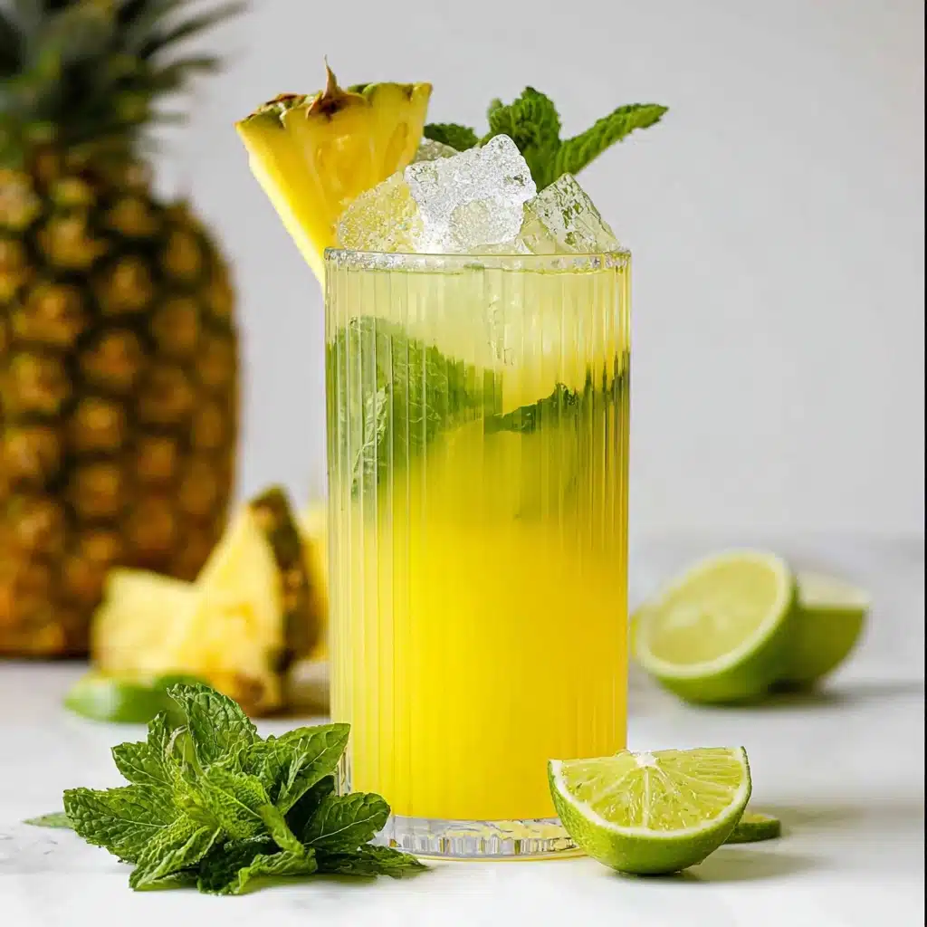 Pineapple Mojito Mocktail Recipe - Recipe Image