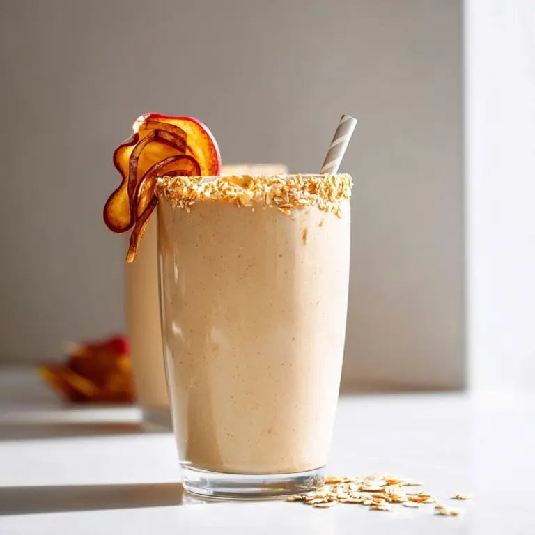 Creamy oatmeal apple smoothie Recipe