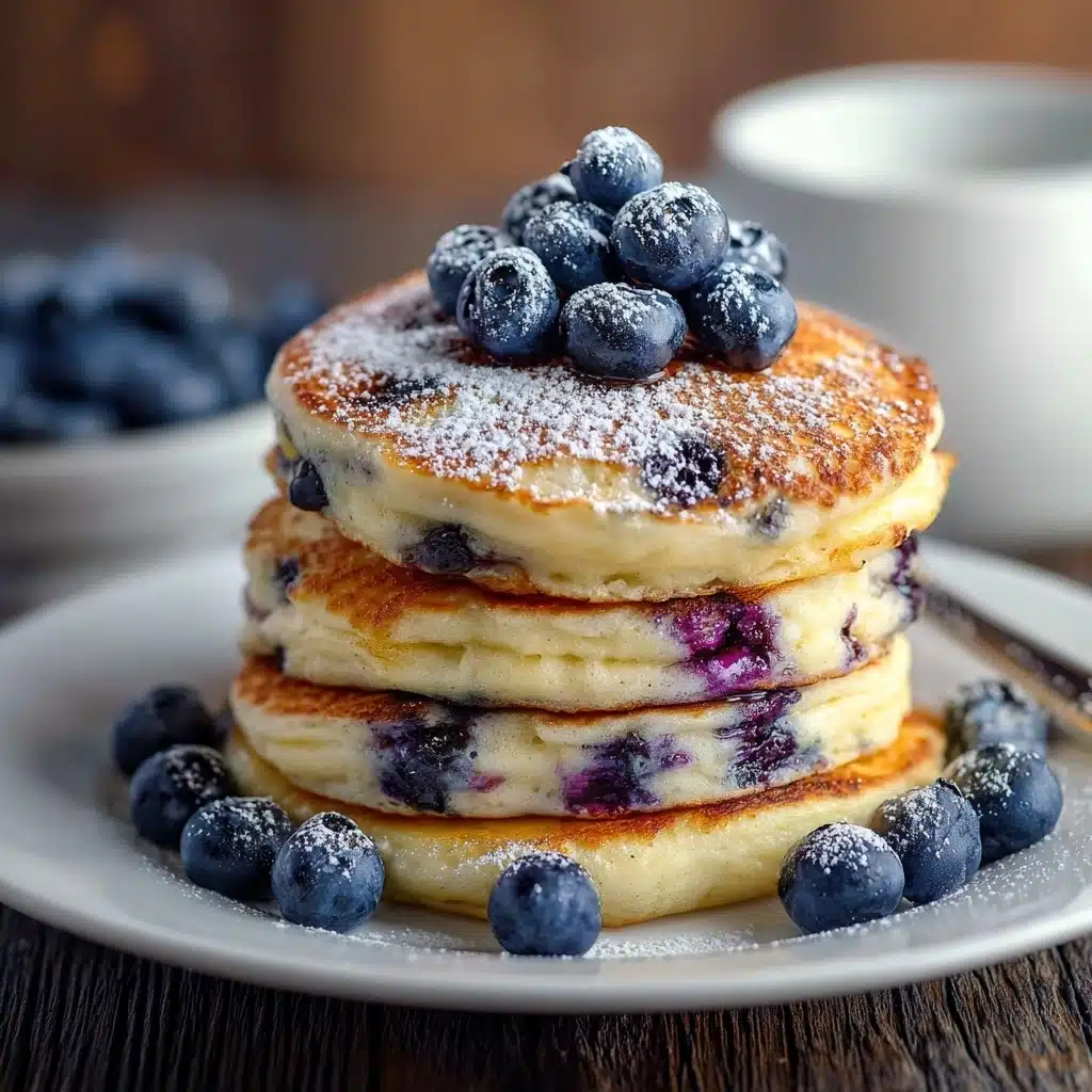 Greek Yogurt Pancakes with Blueberries Recipe - Recipe Image