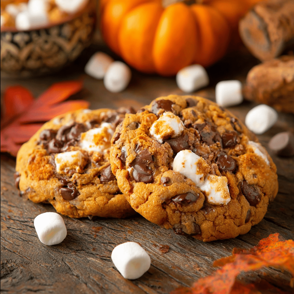 Pumpkin S'mores Cookies Recipe - Recipe Image