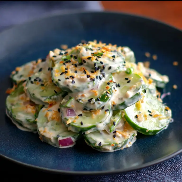Jalapeno Popper Cucumber Salad Recipe