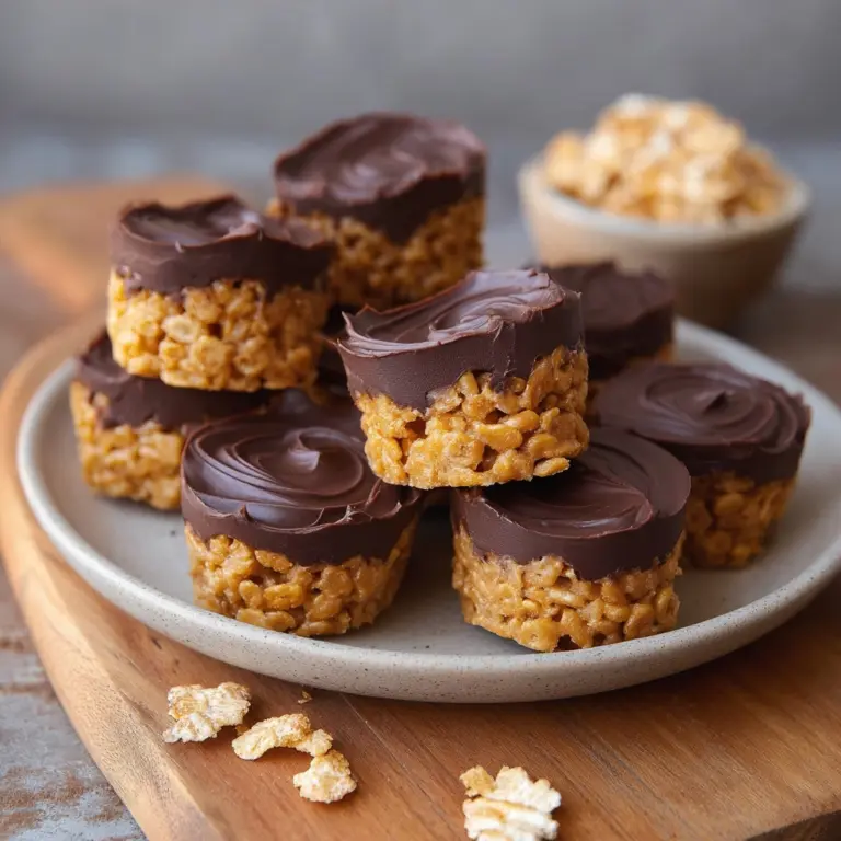 Rice Crispy Peanut Butter Cups Recipe