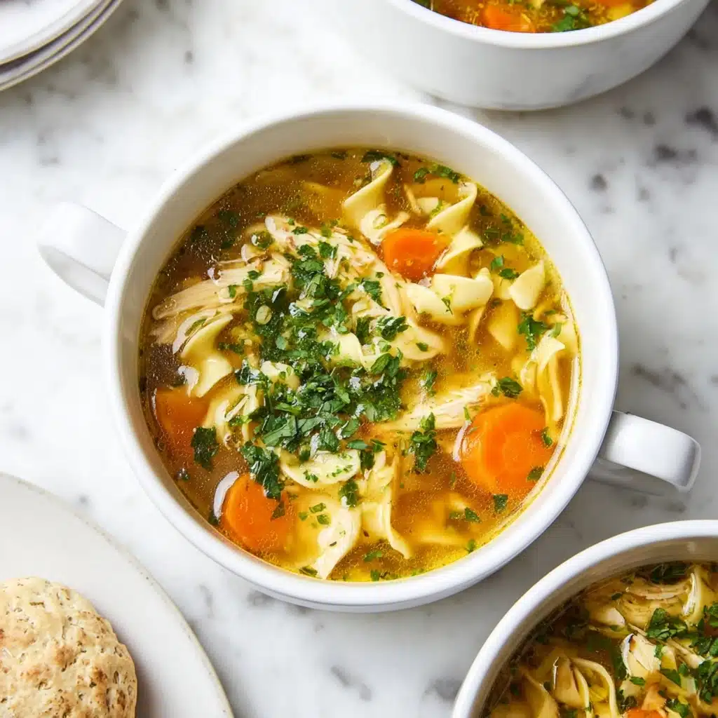 Best Chicken Noodle Soup with Egg Noodles Recipe - Recipe Image