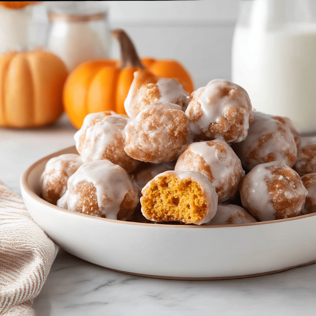 Baked Pumpkin Fritter Bites Recipe - Recipe Image