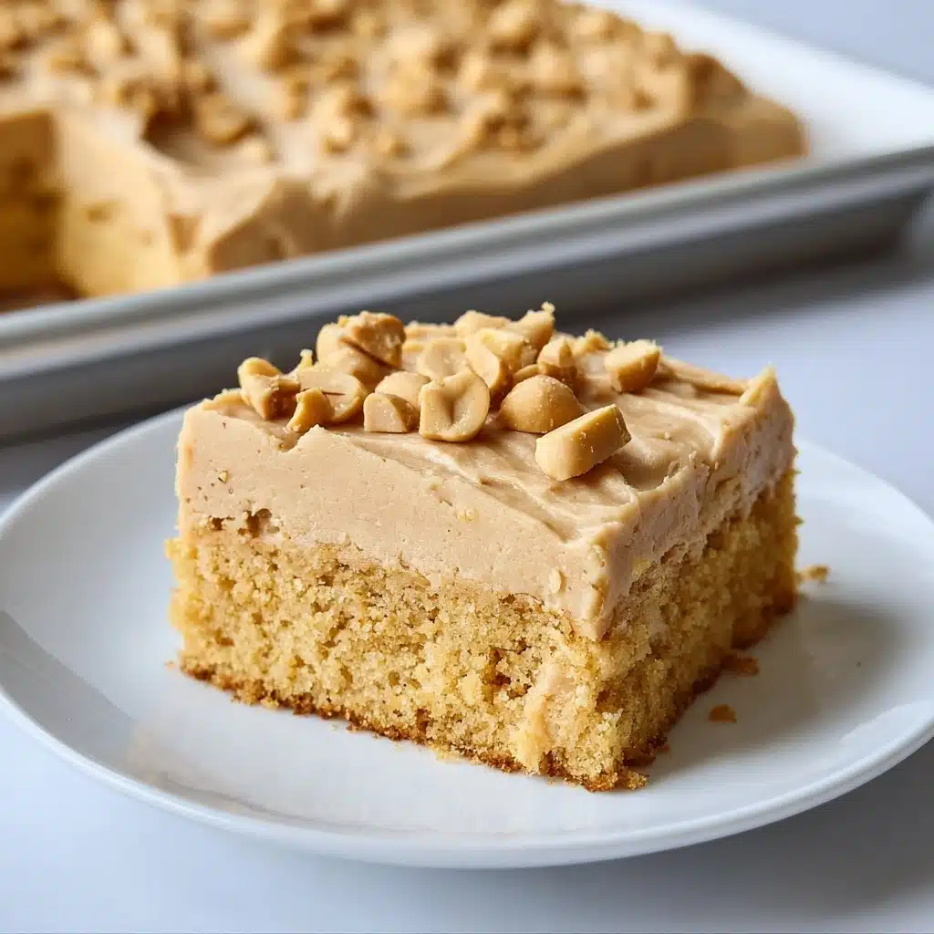Peanut Butter Sheet Cake with Peanut Butter Frosting Recipe - Recipe Image