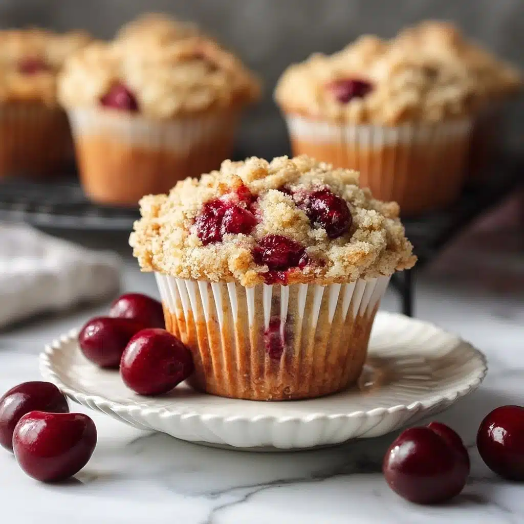 Cherry Cobbler Muffins Recipe