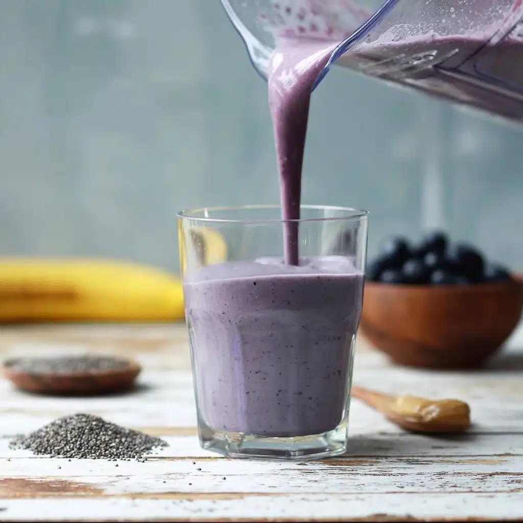 Blueberry Almond Butter Smoothie Recipe